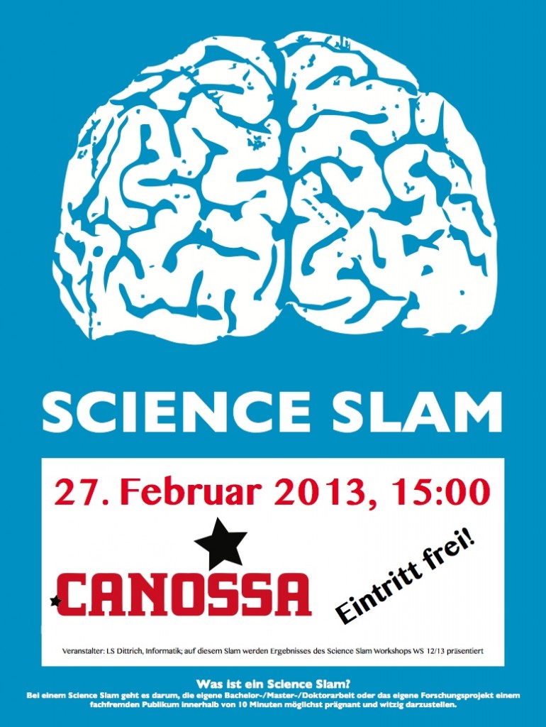 Science Slam Plakat Canossa